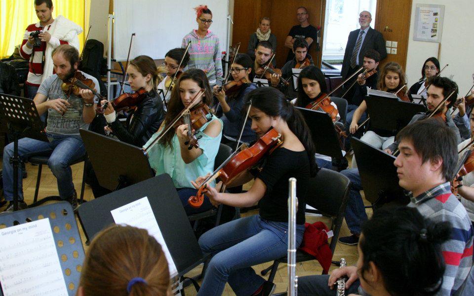 Das Turkish Youth NAtional Orchestra im Muskkraum  A 106